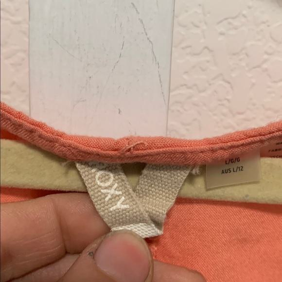 Roxy Orange Cap Sleeves Mini Dress - Picture 3 of 8